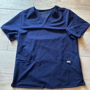 FIGS Navy Casma scrub top L